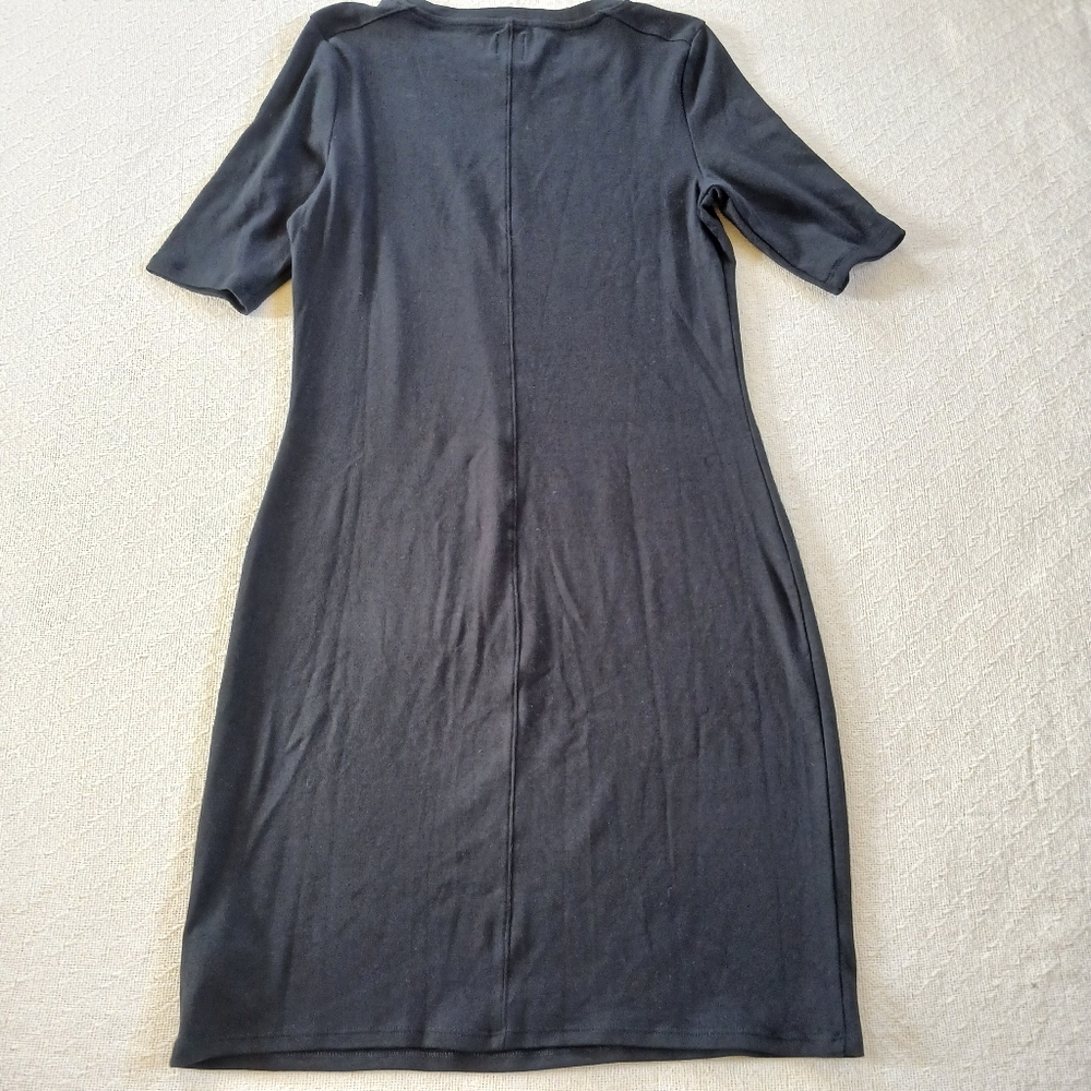 gap ♡ elbow sleeve black dress - Picture 5 of 8